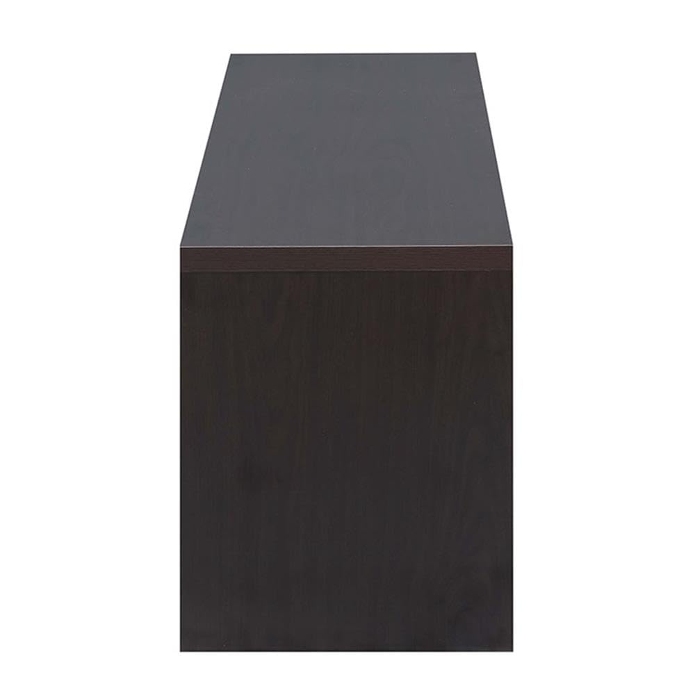 65 inch Espresso TV Stand with Storage Cabinets and Shelves I3656
