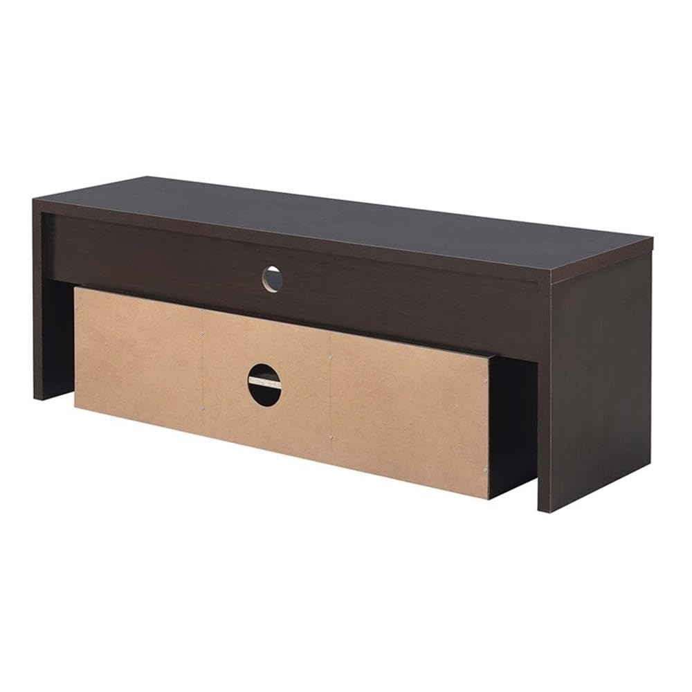 65 inch Espresso TV Stand with Storage Cabinets and Shelves I3656