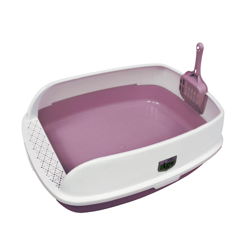 Pink Semi Enclosed Cat Litter Box P465