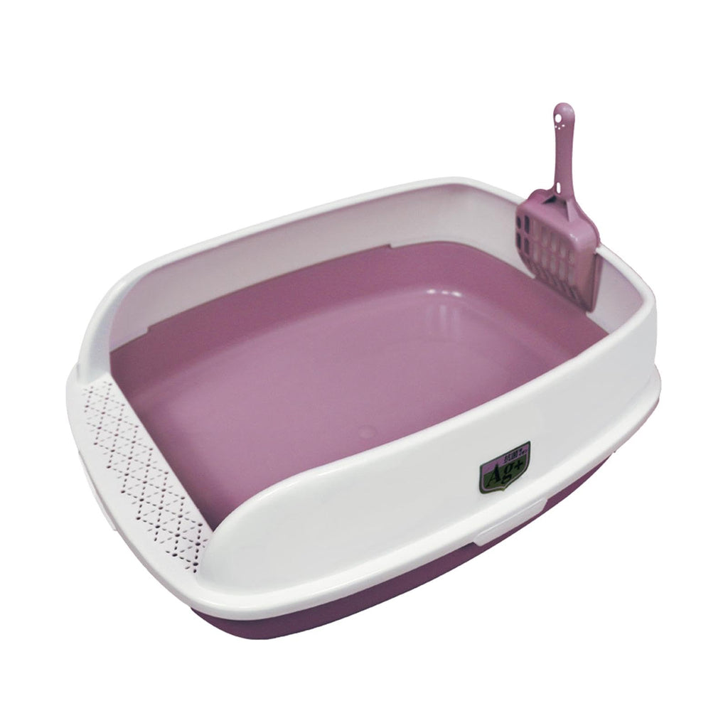 Pink Semi Enclosed Cat Litter Box P465