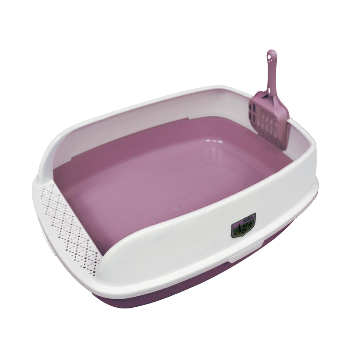Pink Semi Enclosed Cat Litter Box P465