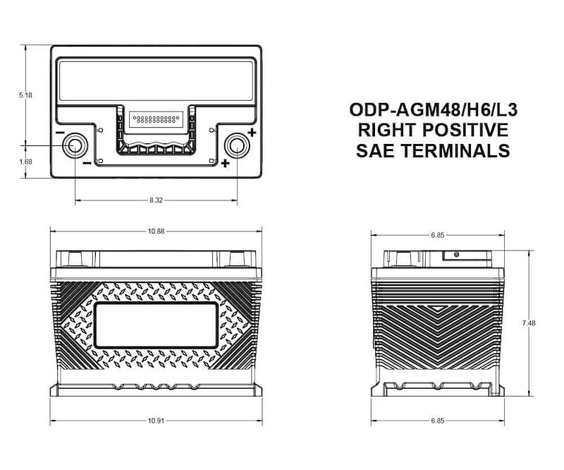 12 Volt 48 BCI Group Size Battery T905