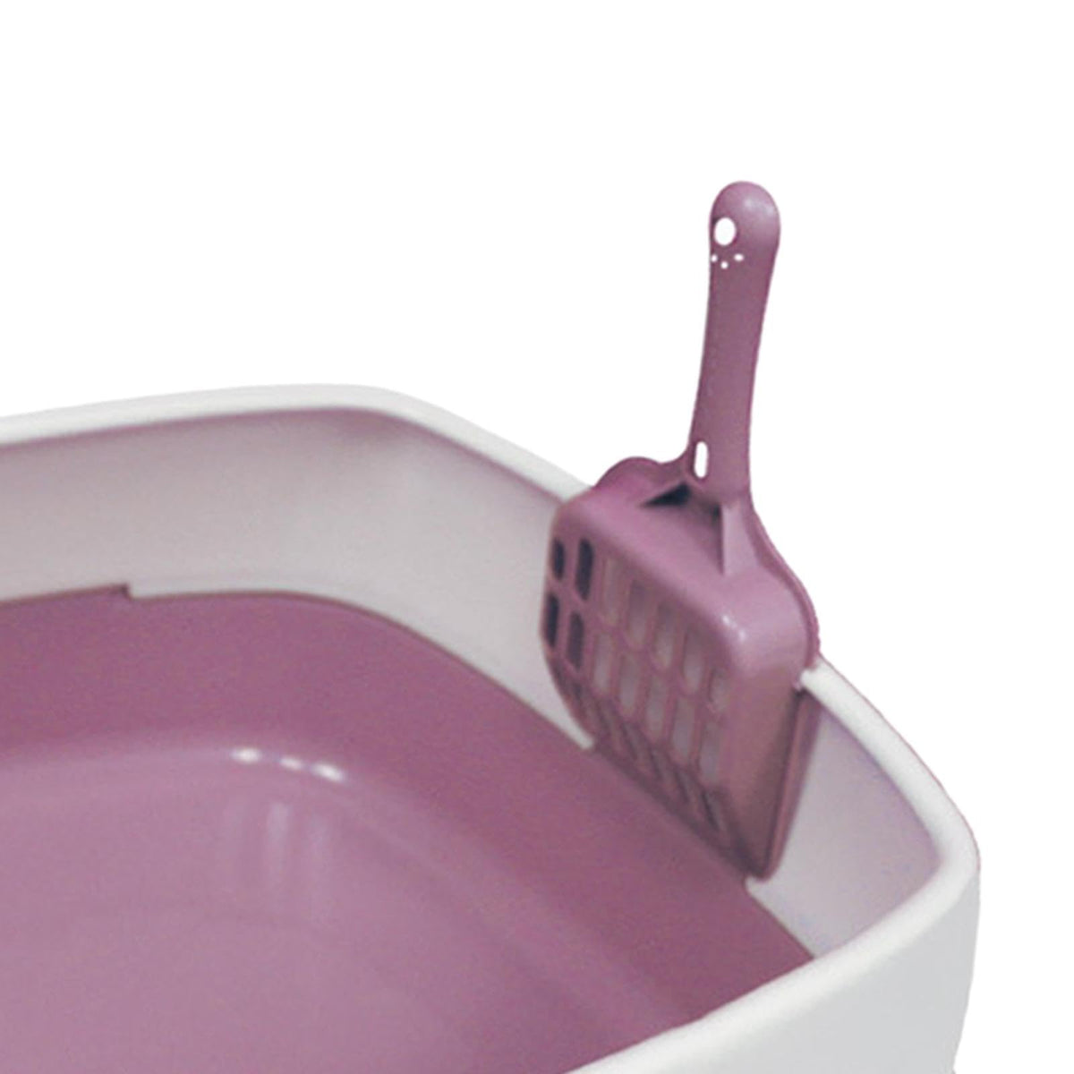 Pink Semi Enclosed Cat Litter Box P465