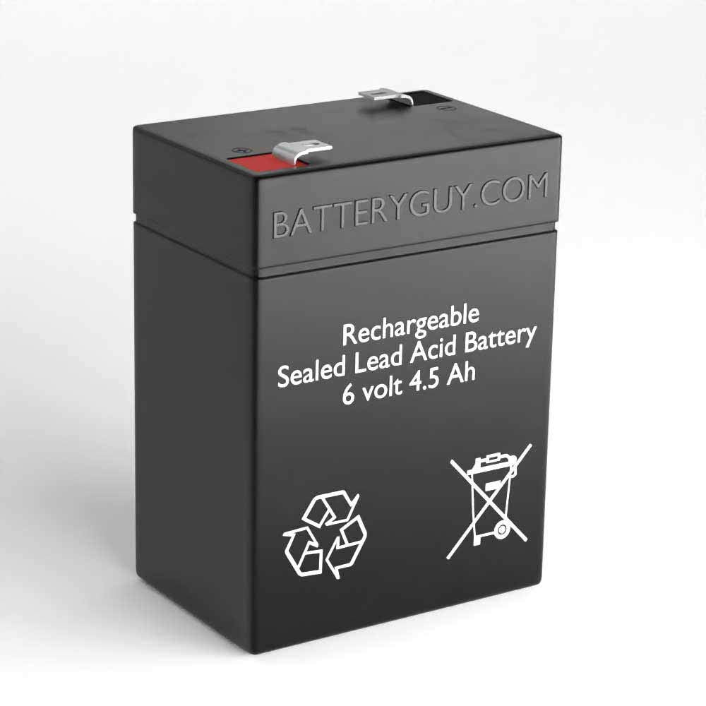 6V 4.5Ah SLA Rechargeable Batteries Qty of 2 A28461