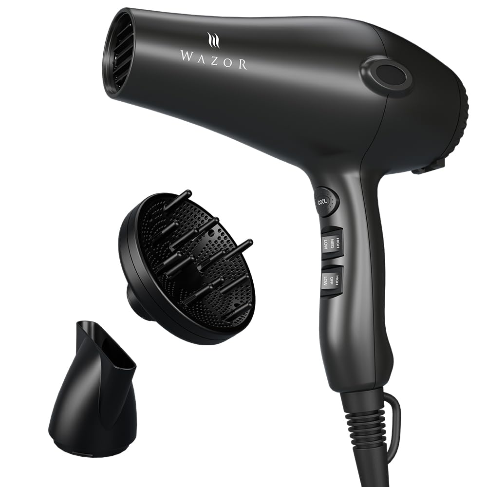1875W Ionic Hair Dryer with Diffuser and Concentrator V9705