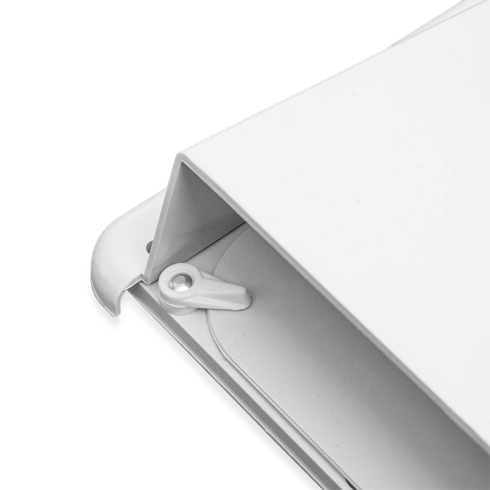 White RV Range Hood Vent Cover A331