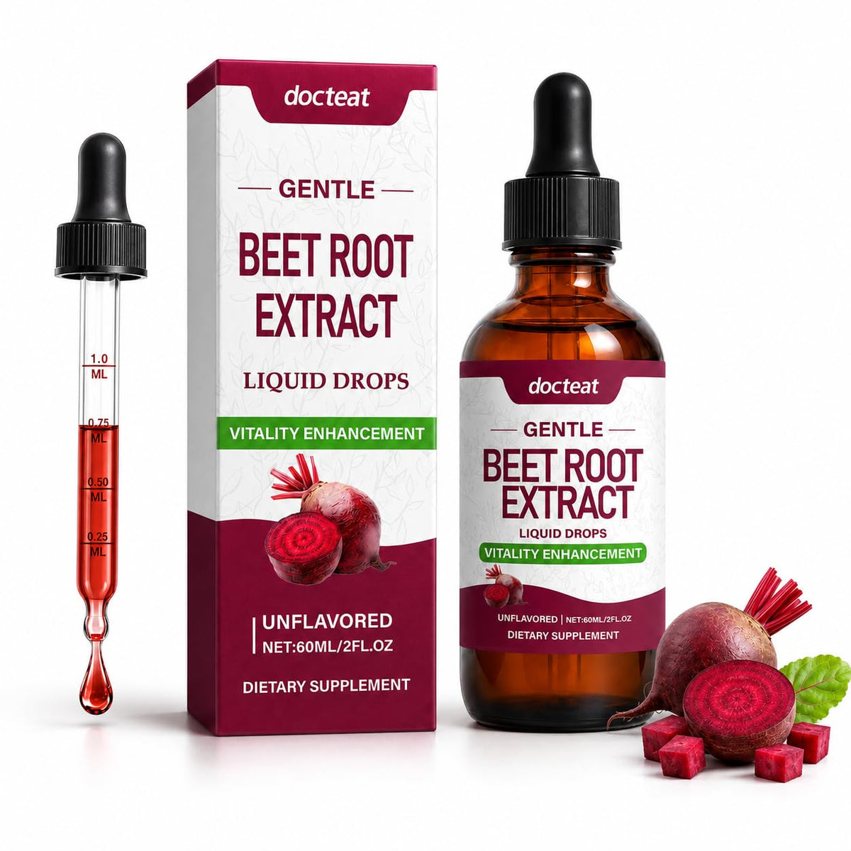 1000mg Beetroot Extract Liquid Drops 60mL B30834