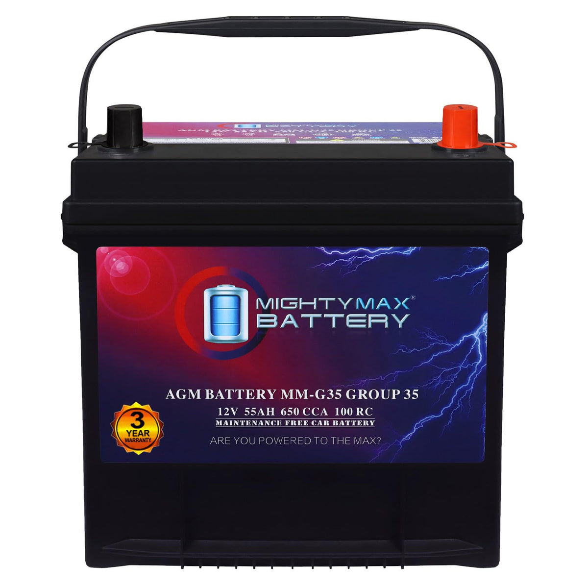 12V 55Ah AGM Replacement Battery G7746