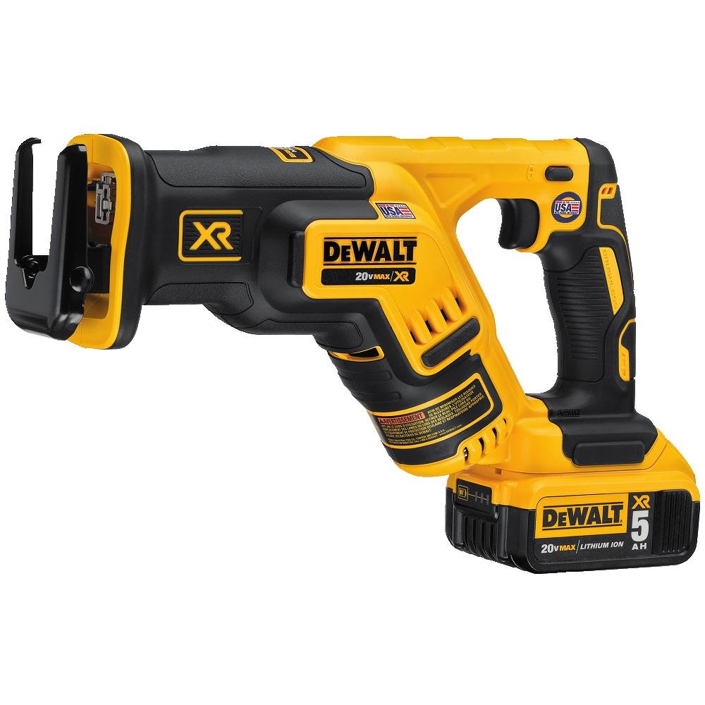 20V MAX XR Compact Reciprocating Saw and 6 Pieces Reciprocating Saw Blades Set F5765