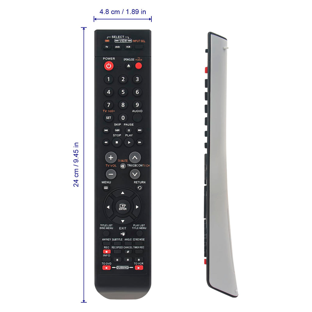Remote Control Replace for Samsung CD HDTV DVD VCR Combo Recorder Z7575