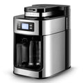 1000W Automatic Stainless Steel Coffee Machine with LCD Display and Coffee Pot T1812