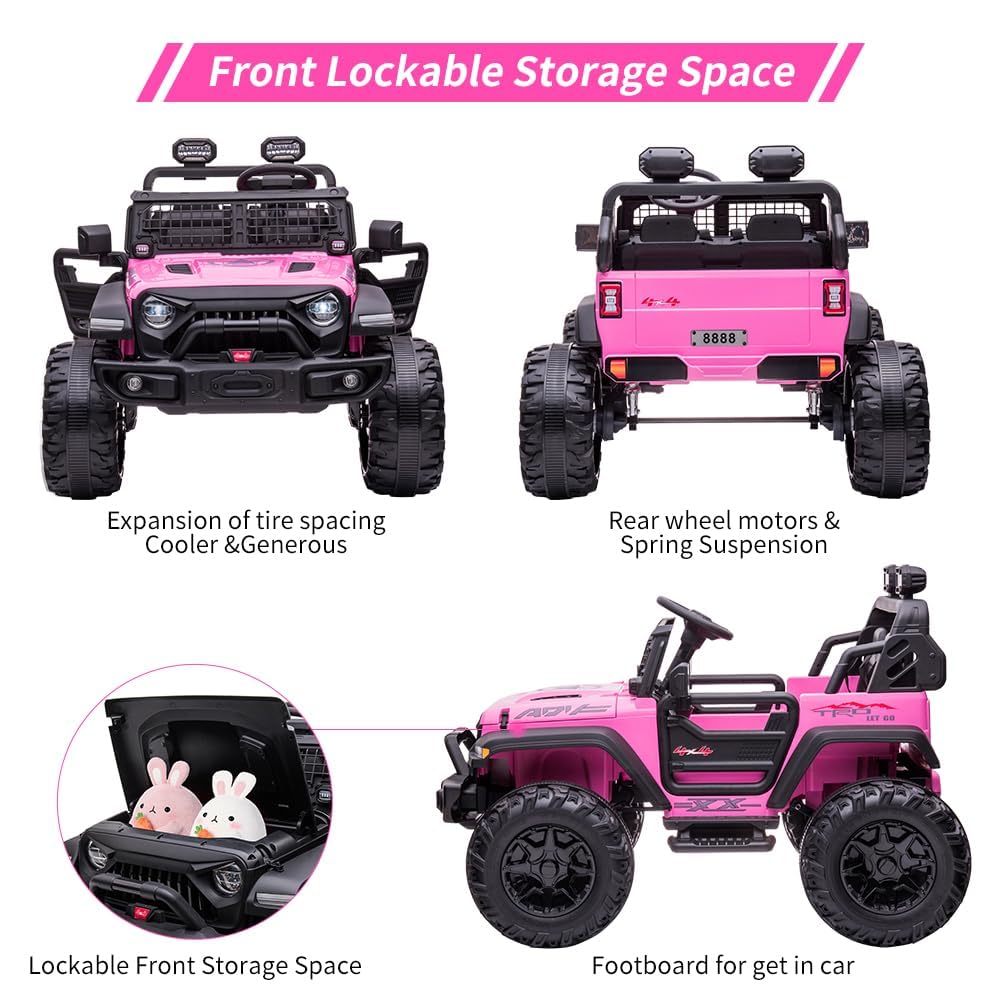 24V Kids Ride on 2 Seaters Electric Car with Remote Control W125