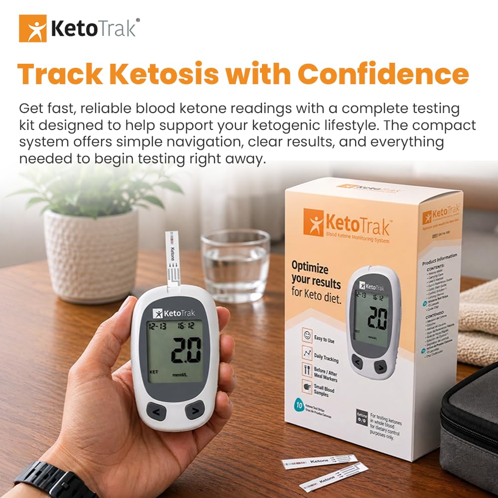 Blood Ketone Testing Kit with 10 Strips A926