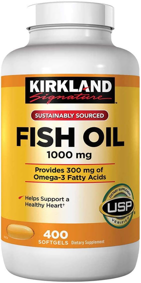 Omega-3 Fish Oil Concentrate 1,000 Mg. 400 Softgels J11984