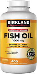 Omega-3 Fish Oil Concentrate 1,000 Mg. 400 Softgels J11984