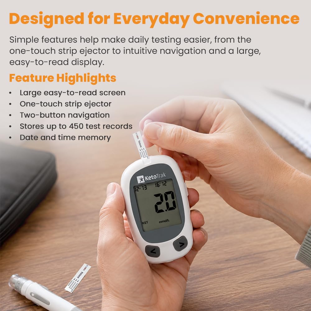 Blood Ketone Testing Kit with 10 Strips A926