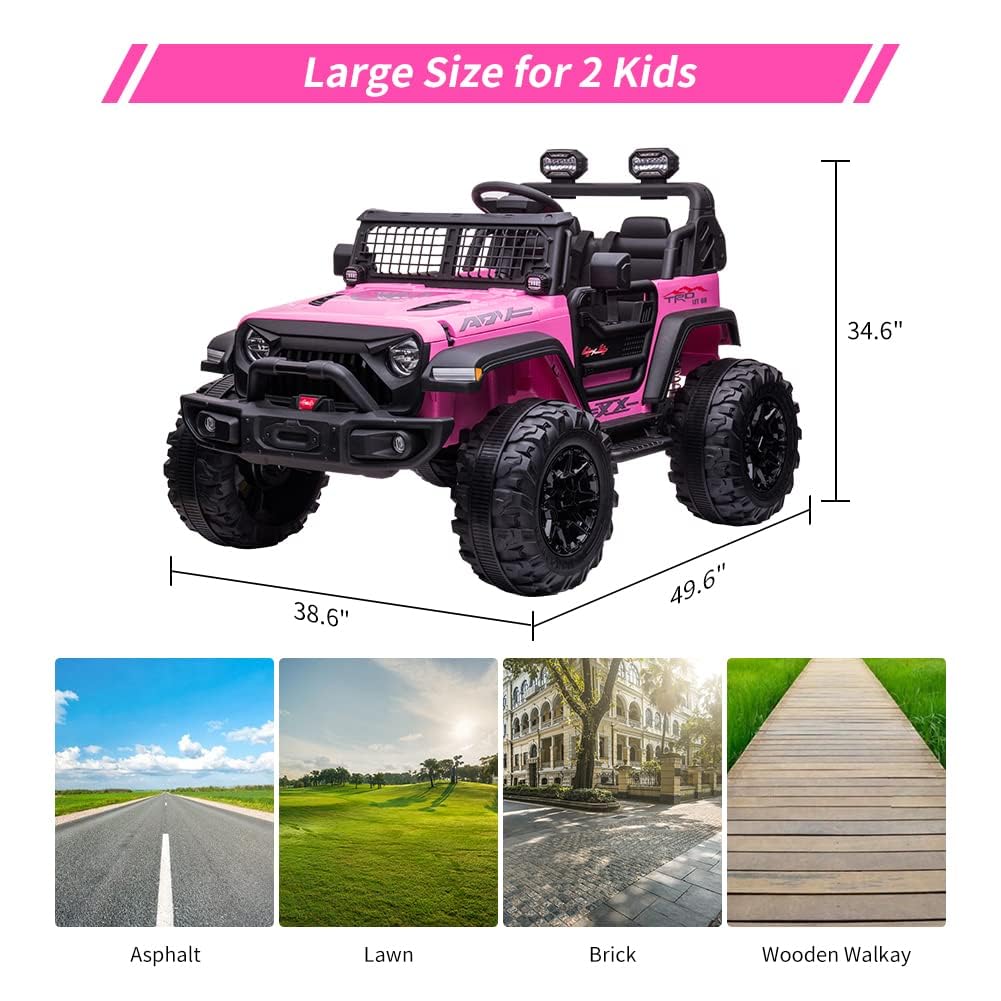 24V Kids Ride on 2 Seaters Electric Car with Remote Control W125