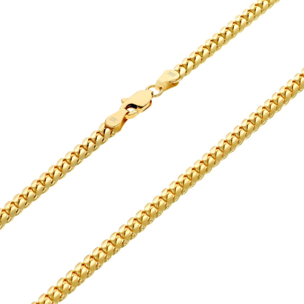 18k Yellow Gold Cuban Link Chain Necklace G181