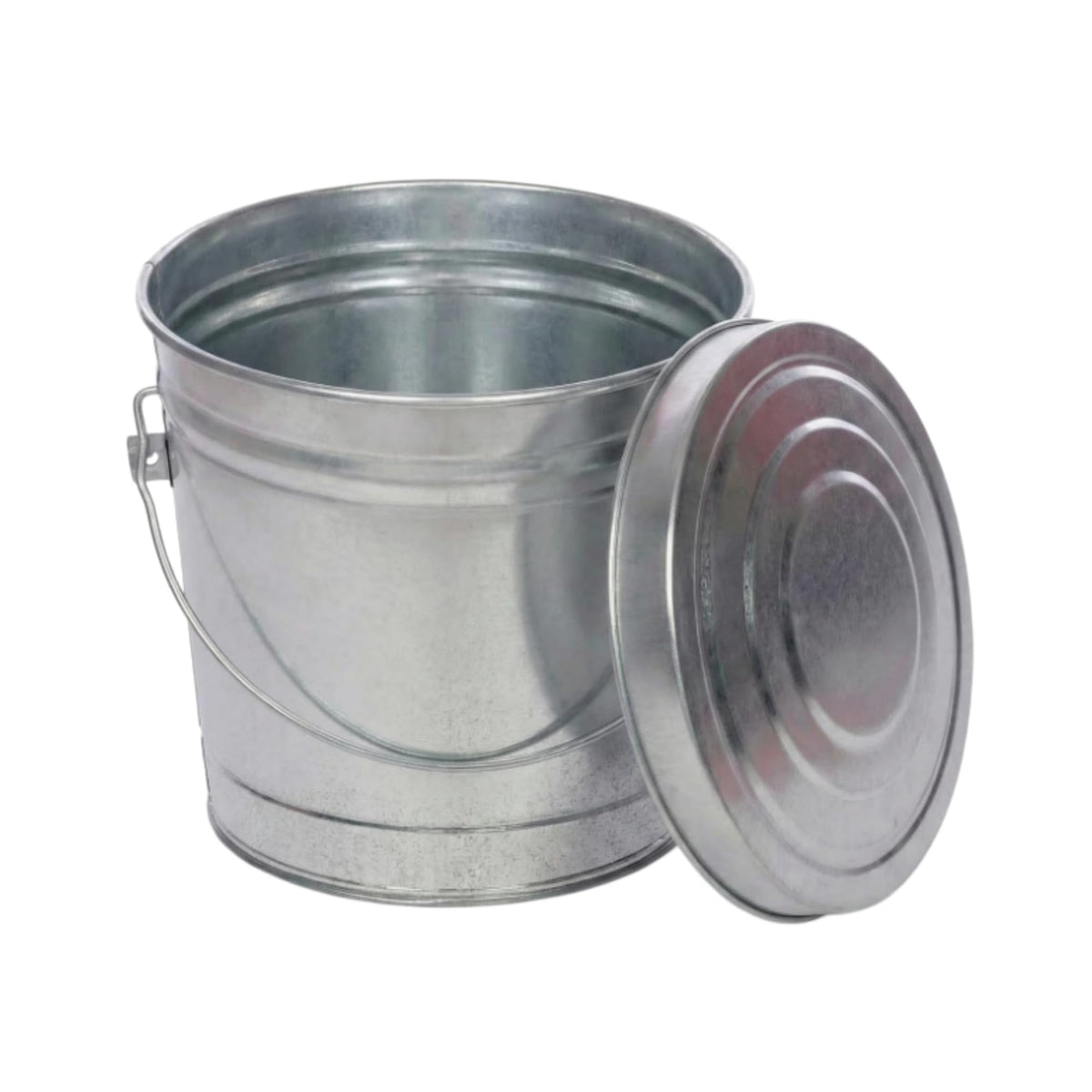 Galvanized Steel Storage Can with Locking Lid K339718