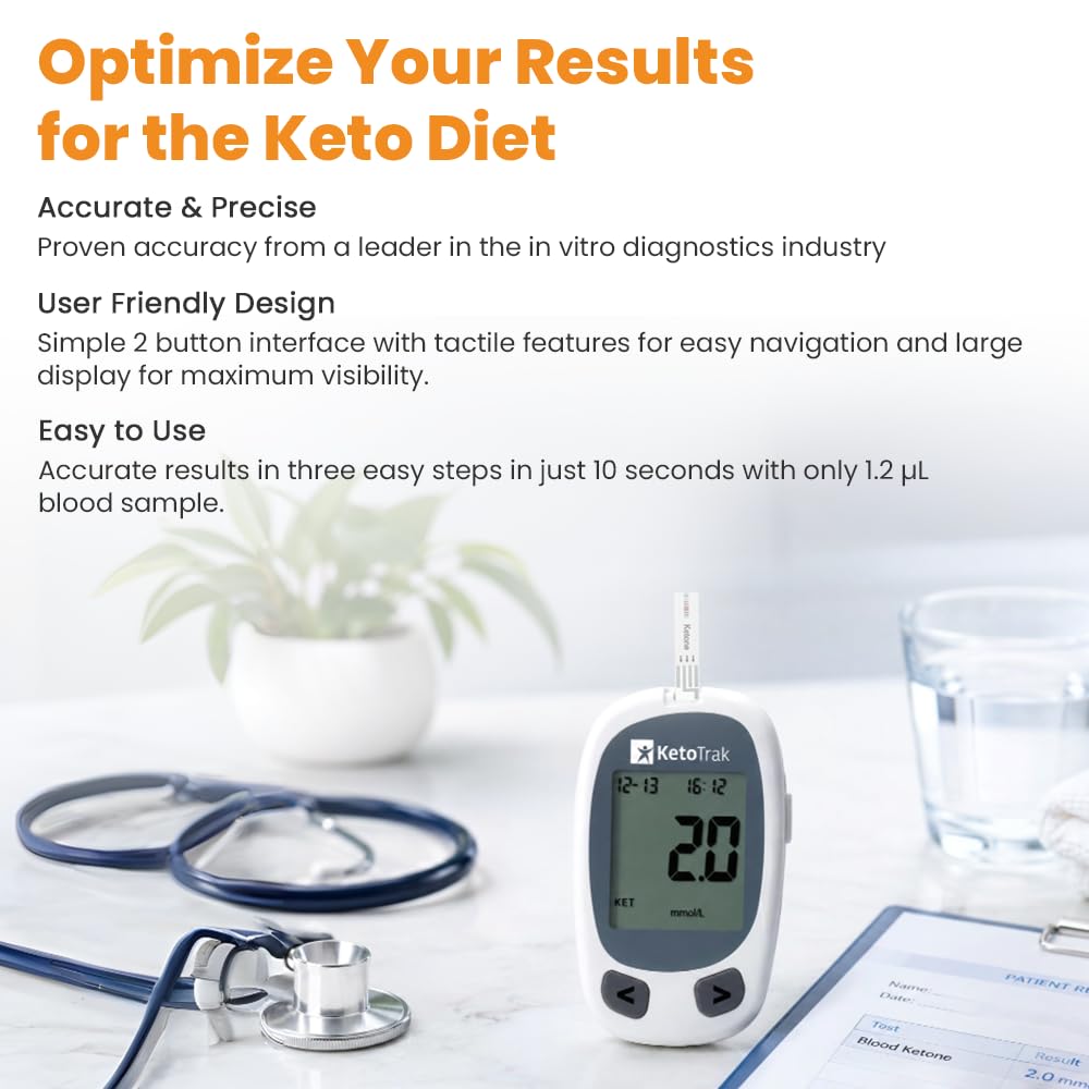 Blood Ketone Testing Kit with 10 Strips A926