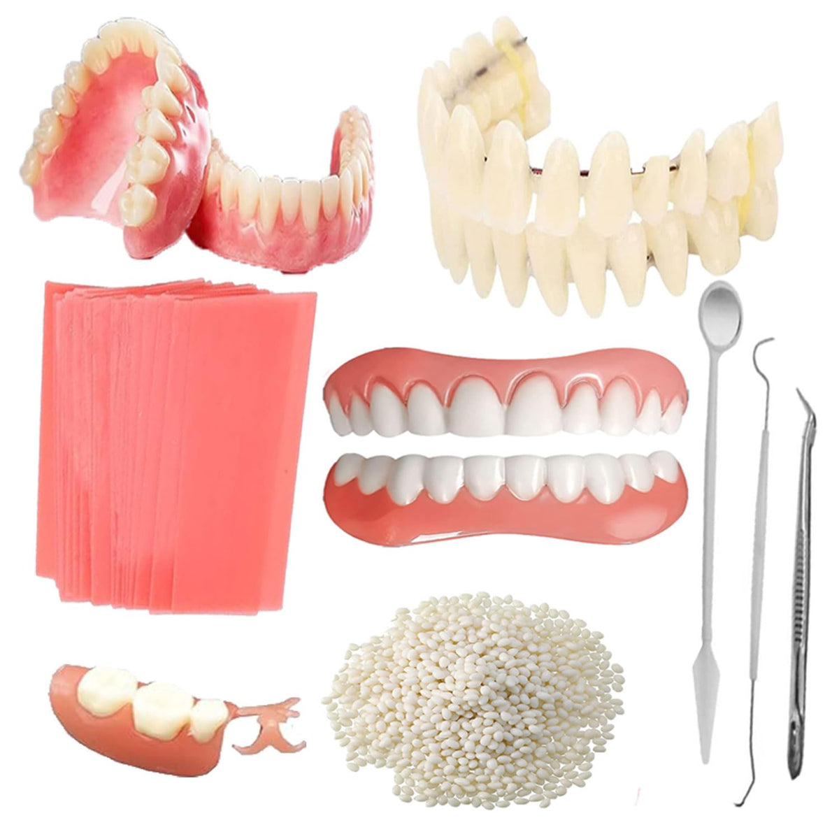 DIY Denture Making Kit with Tool Kit and Temporary Teeth M692236