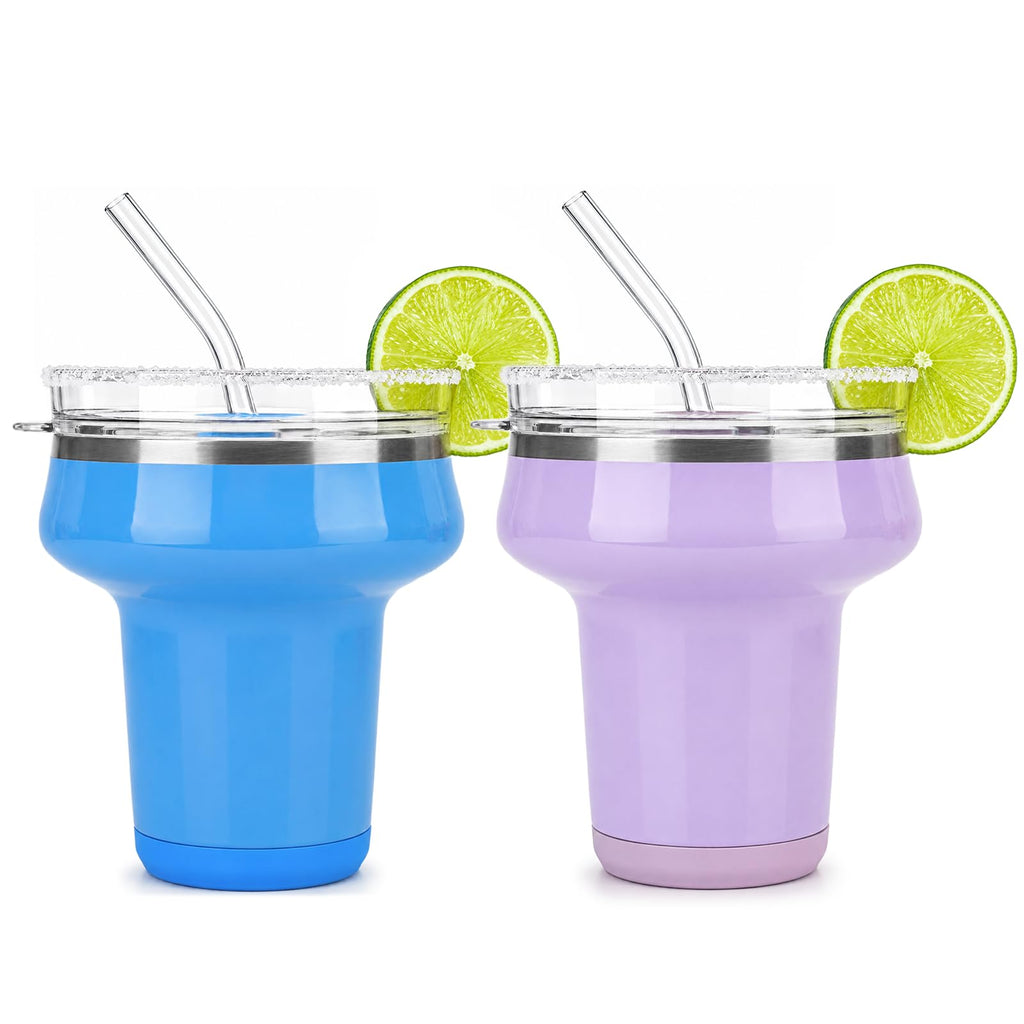 16oz Insulated Tumbler with Lid & Straws Y8820