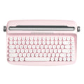 Wireless Retro Typewriter Bluetooth Keyboard Baby Pink Q358