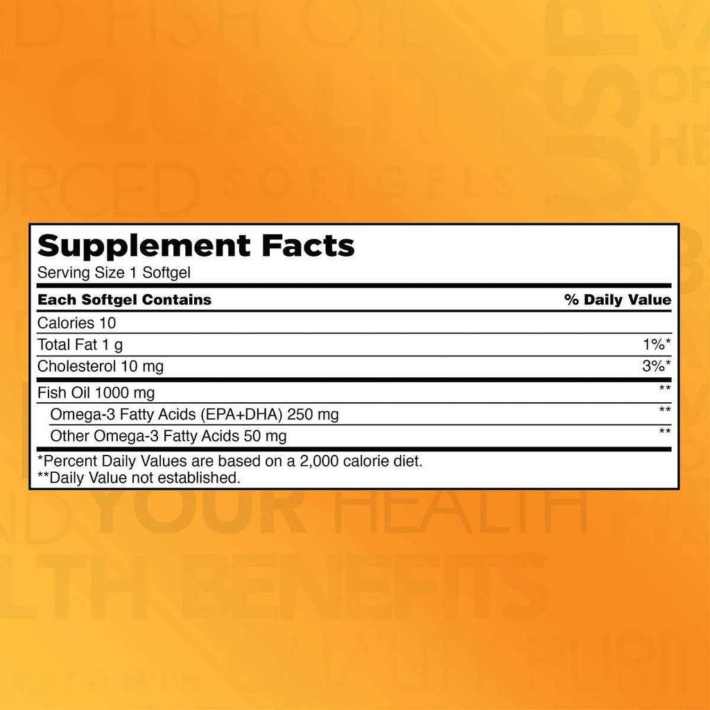 Omega-3 Fish Oil Concentrate 1,000 Mg. 400 Softgels J11984