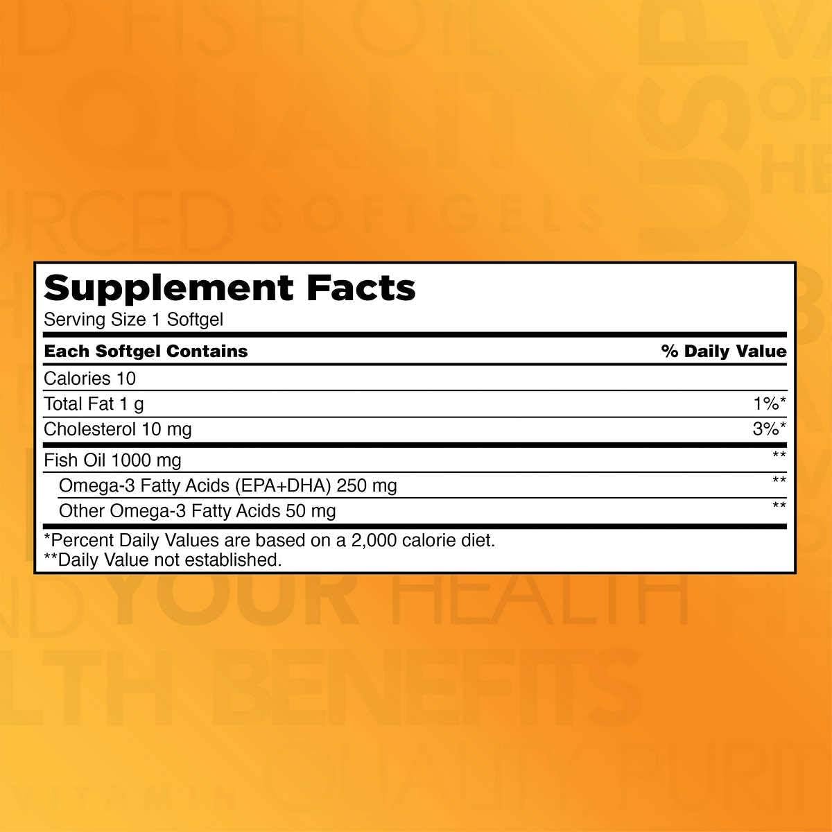 Omega-3 Fish Oil Concentrate 1,000 Mg. 400 Softgels J11984