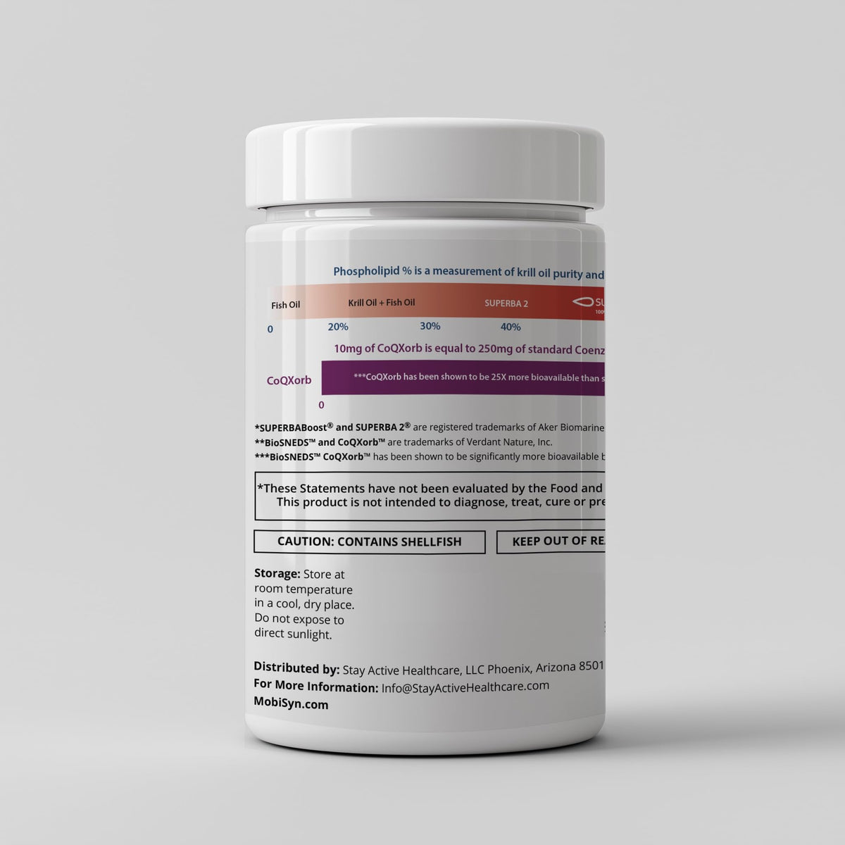 Omega 3 CoQ10 Antarctic Krill Oil 1,000mg 60 Softgels L2889