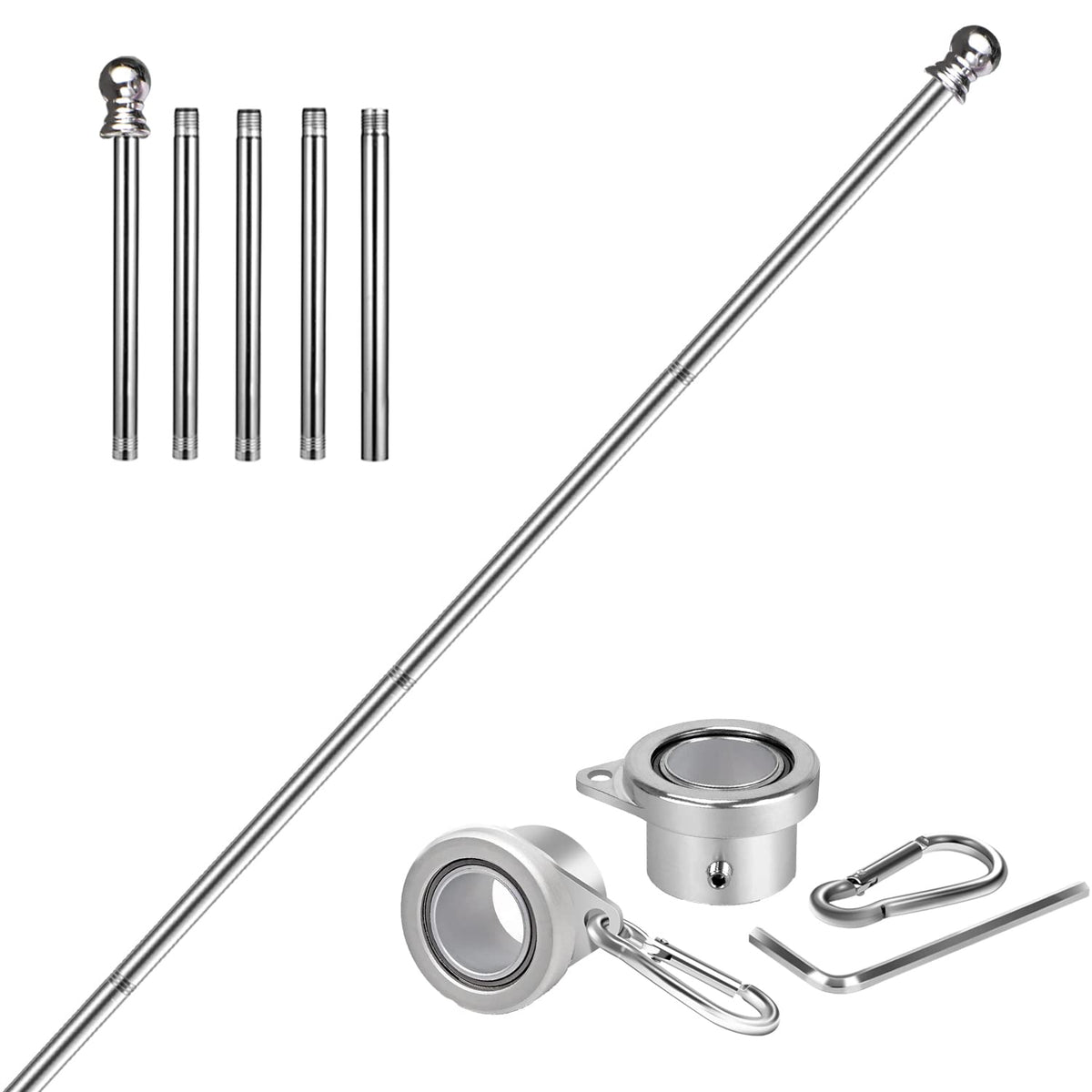 6 FT Stainless Steel Flag Pole G305500