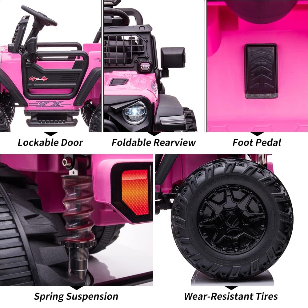24V Kids Ride on 2 Seaters Electric Car with Remote Control W125