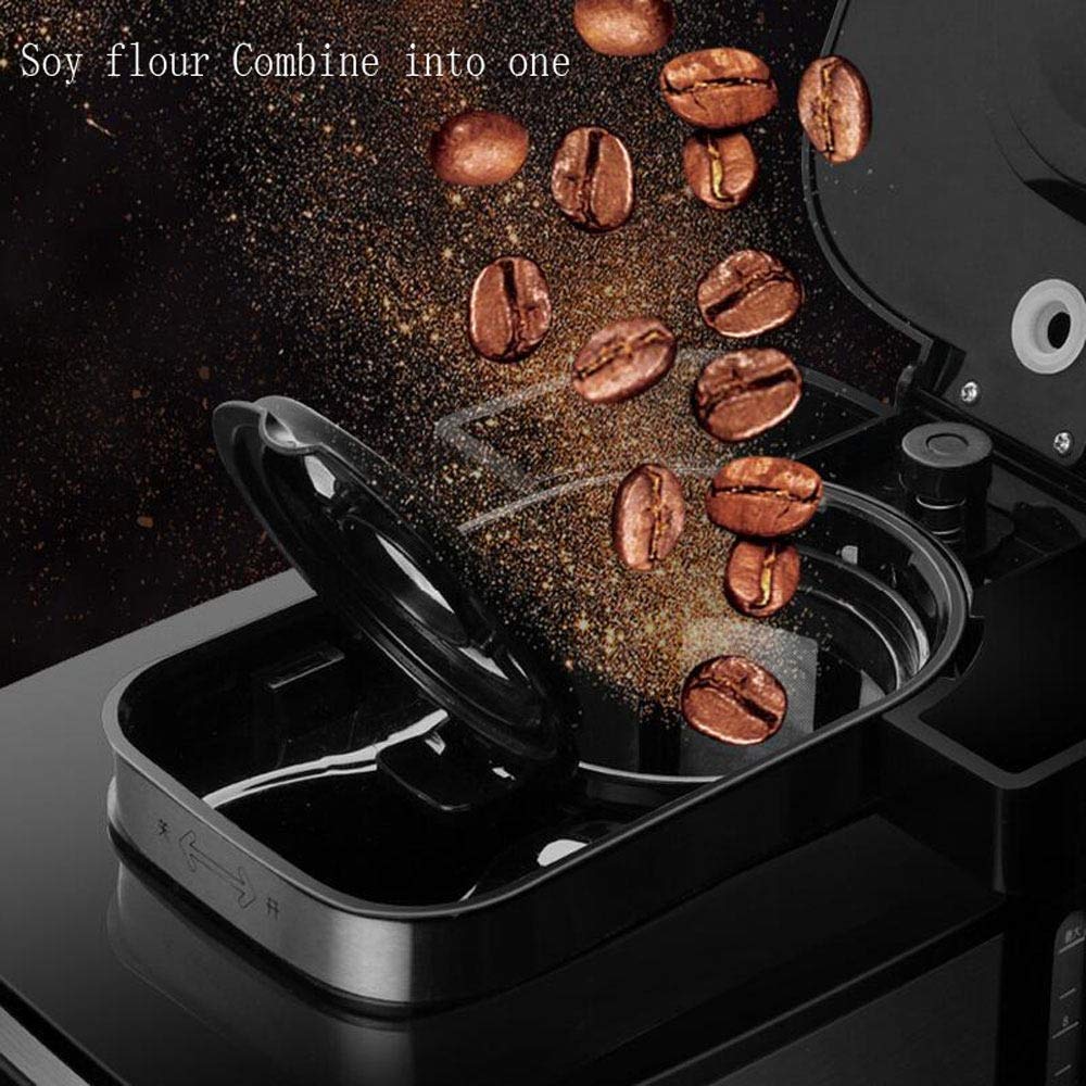 1000W Automatic Stainless Steel Coffee Machine with LCD Display and Coffee Pot T1812