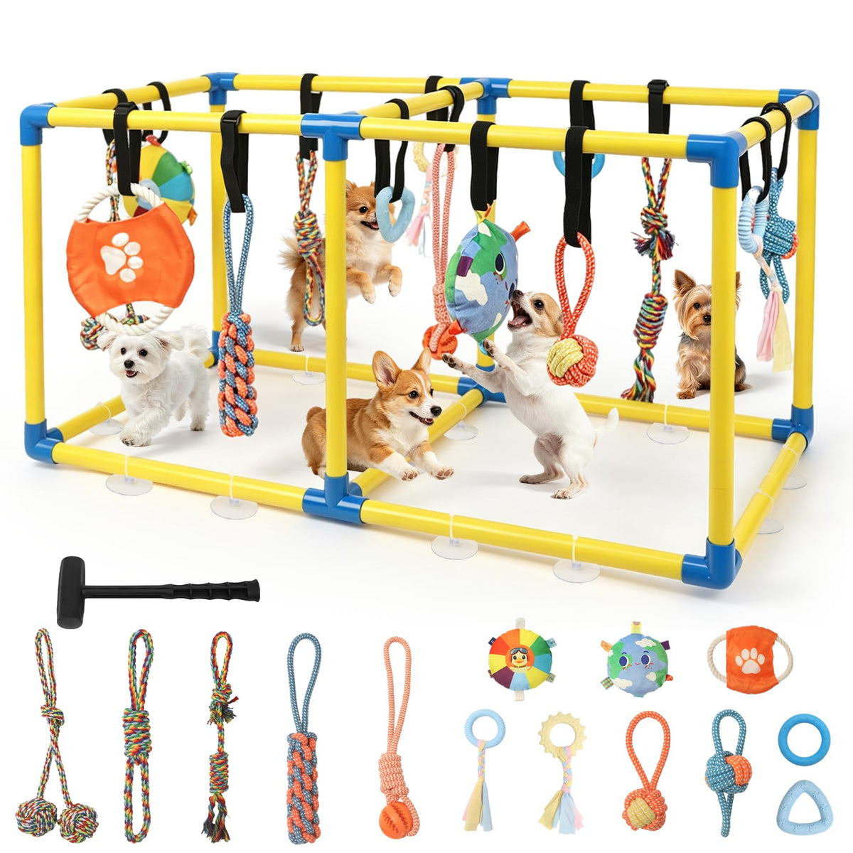 Puppy Play Gym with 14 Hanging Toys C383761