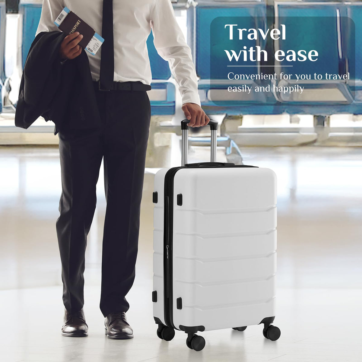 20 Inch Carry On Luggage with Spinner Wheels O538227