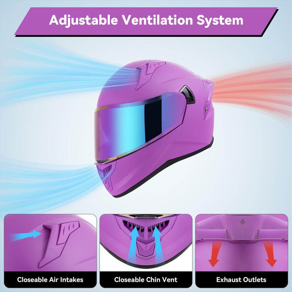 DOT Approved Full Face Motorcycle Helmets A2576