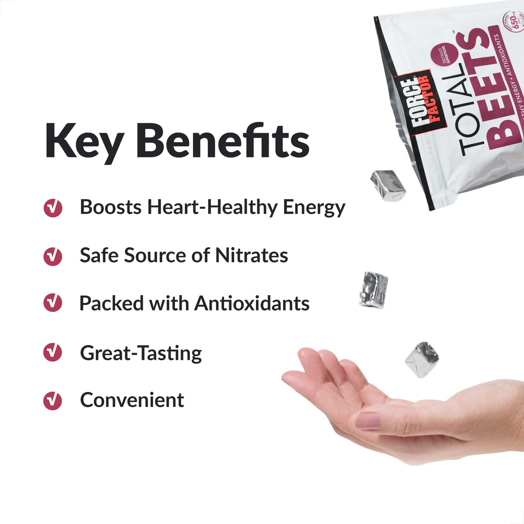 Beetroot Chews and B12 Gummies, 90 Count Cherry Flavor P950933