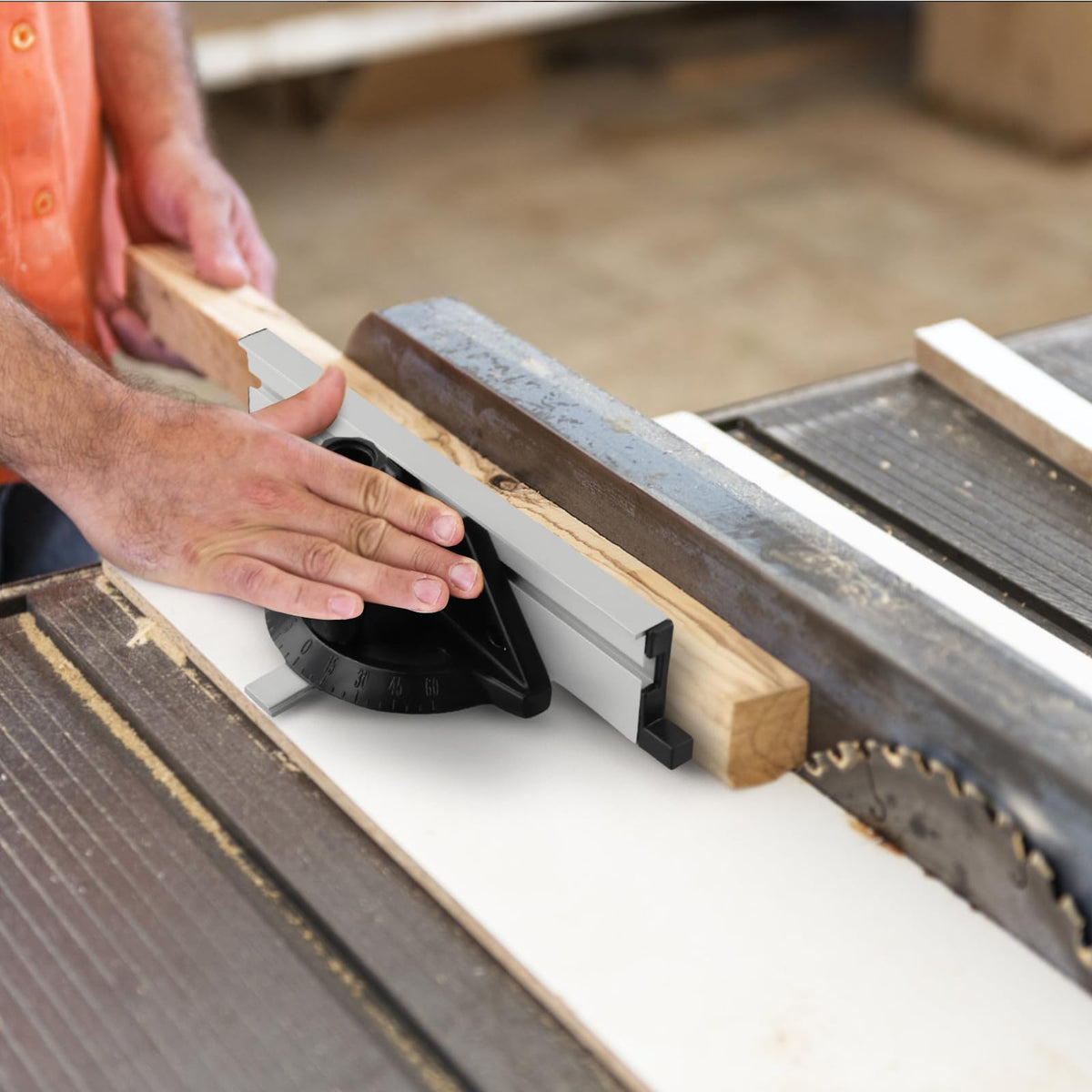 Table Saw Miter Gauge with Fence -60 To 60 Degrees L996