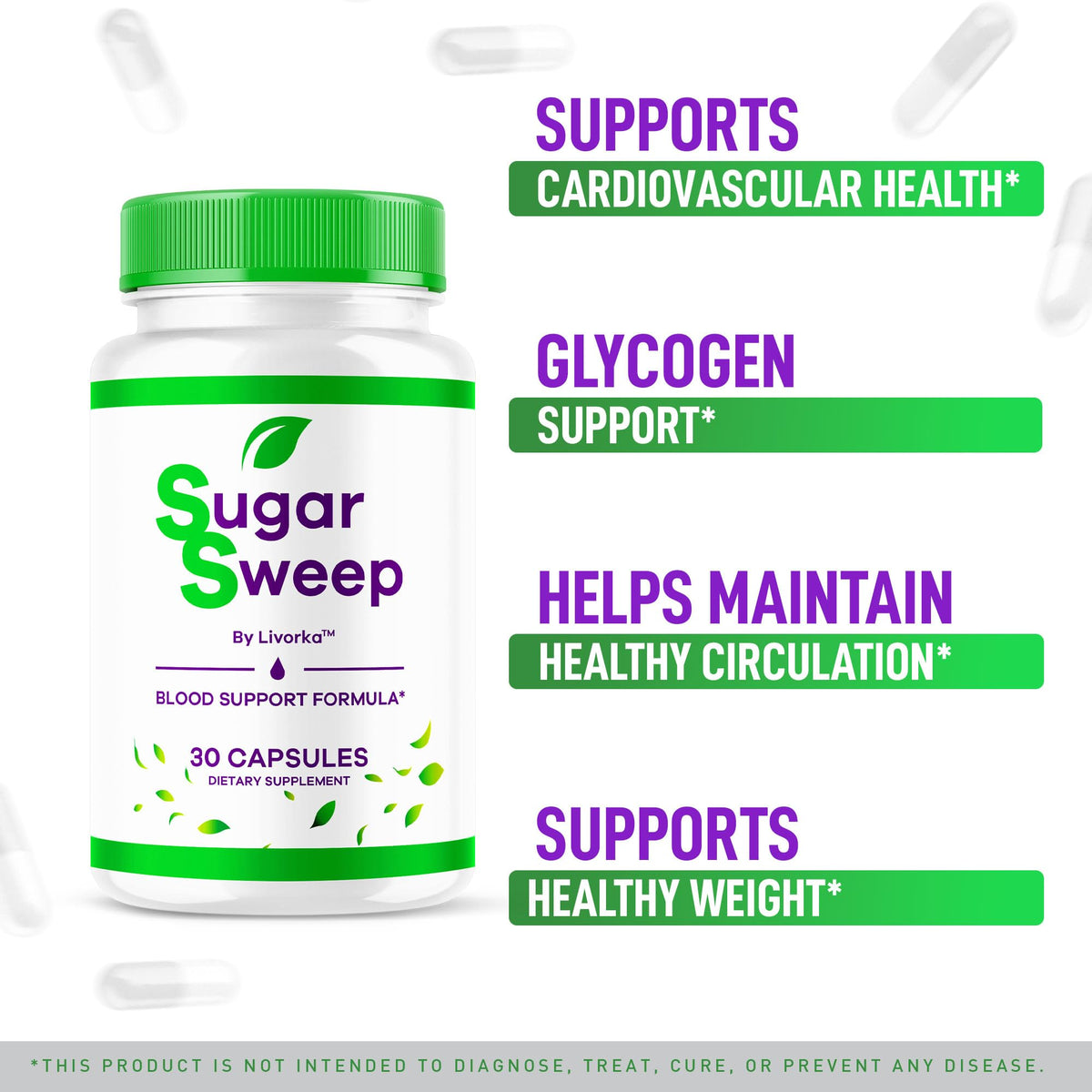30 Capsules Supplement Pills I800
