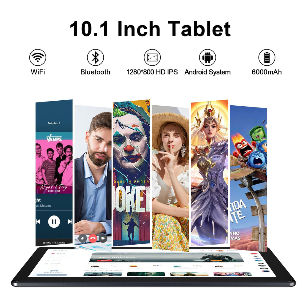 10 inch Android Tablet 32GB ROM 2GB RAM Quad-Core 6000mAh H302369