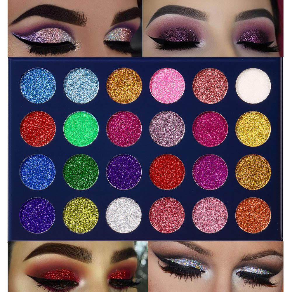 24 Color Pressed Glitter Eyeshadow Palette A922