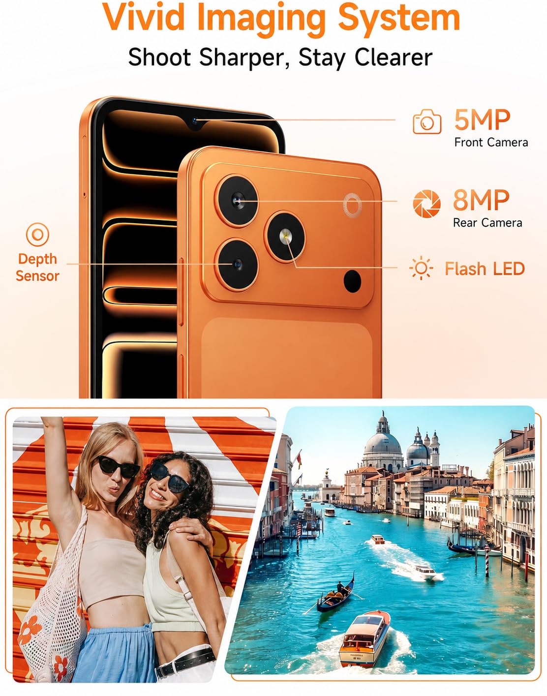 4G Unlocked Smartphone 3GB RAM 32GB 5000mAh H591376