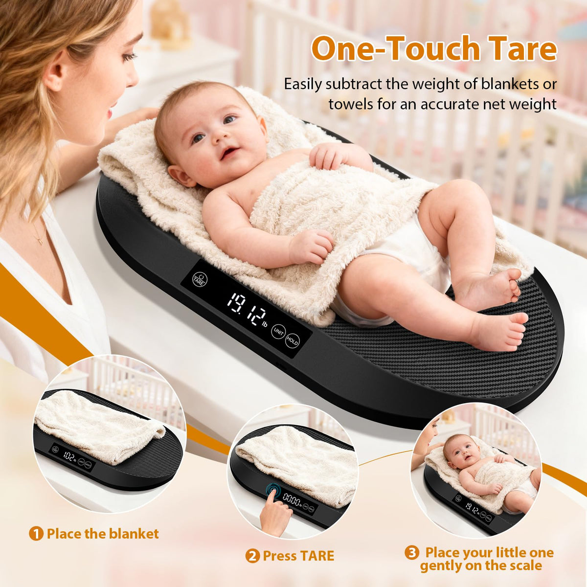 88lb Baby Scale with 60" Tape N911696