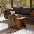Sheesham Wood Nesting Tables Set of 2 J771