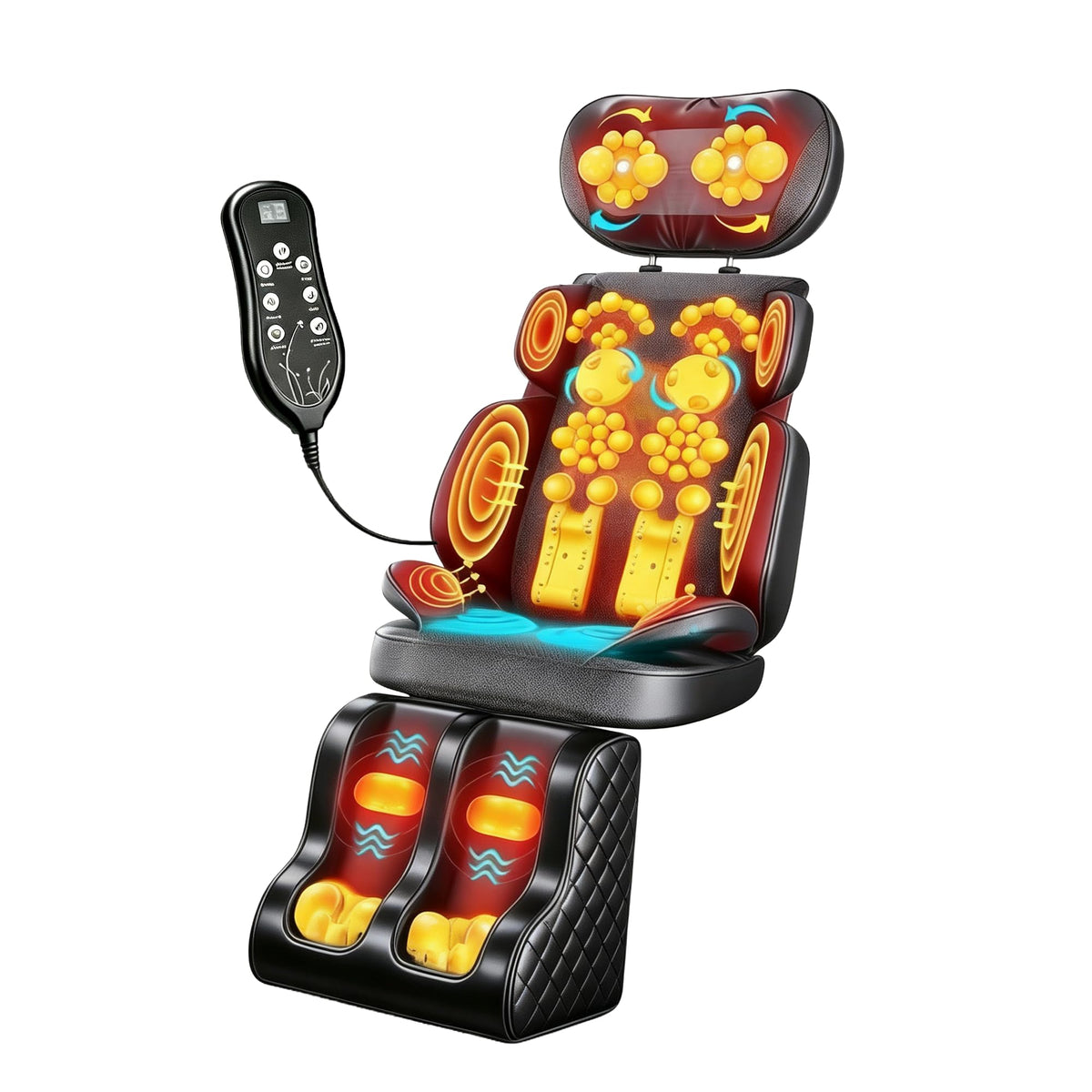 Full-Body Massage Mat with Foot Massager P8837