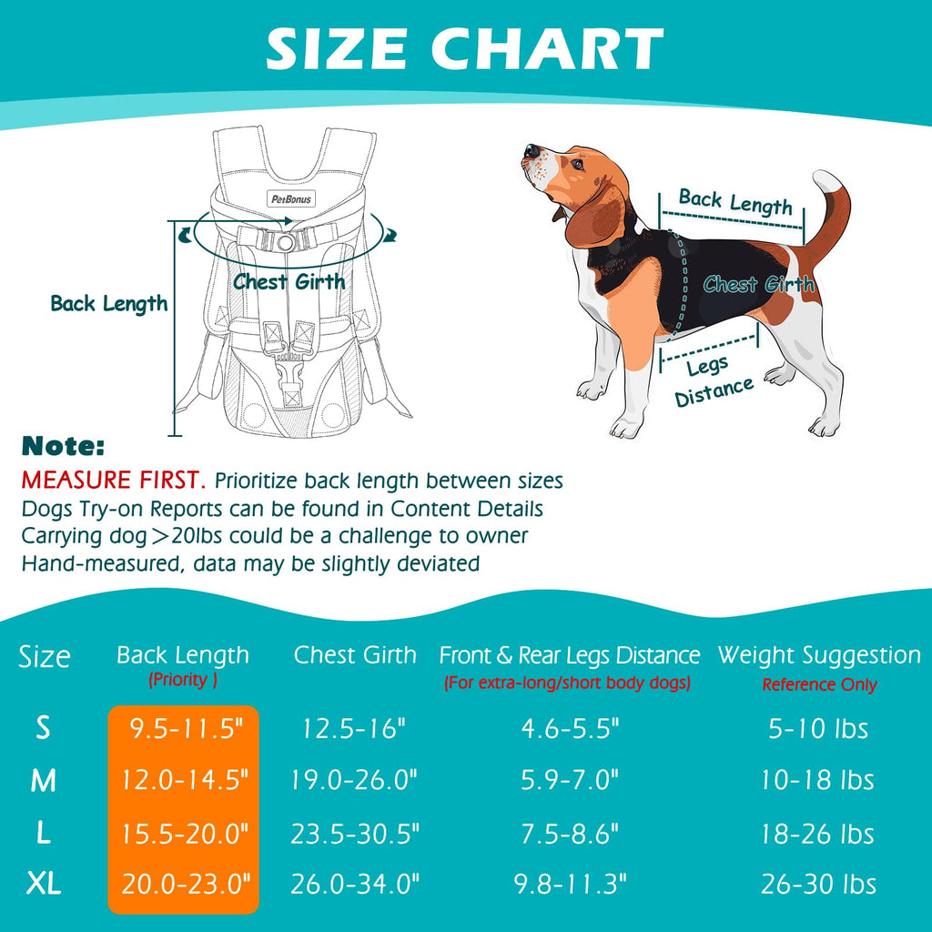 Adjustable Legs Out Dog Carrier Backpack L308