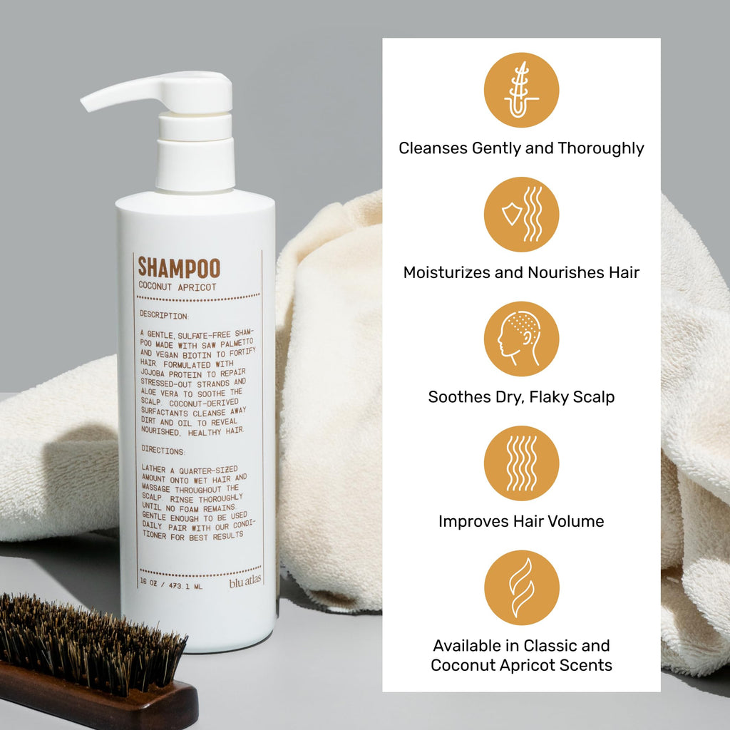 Shampoo and Conditioner Bundle Coconut Apricot 16 oz H45861