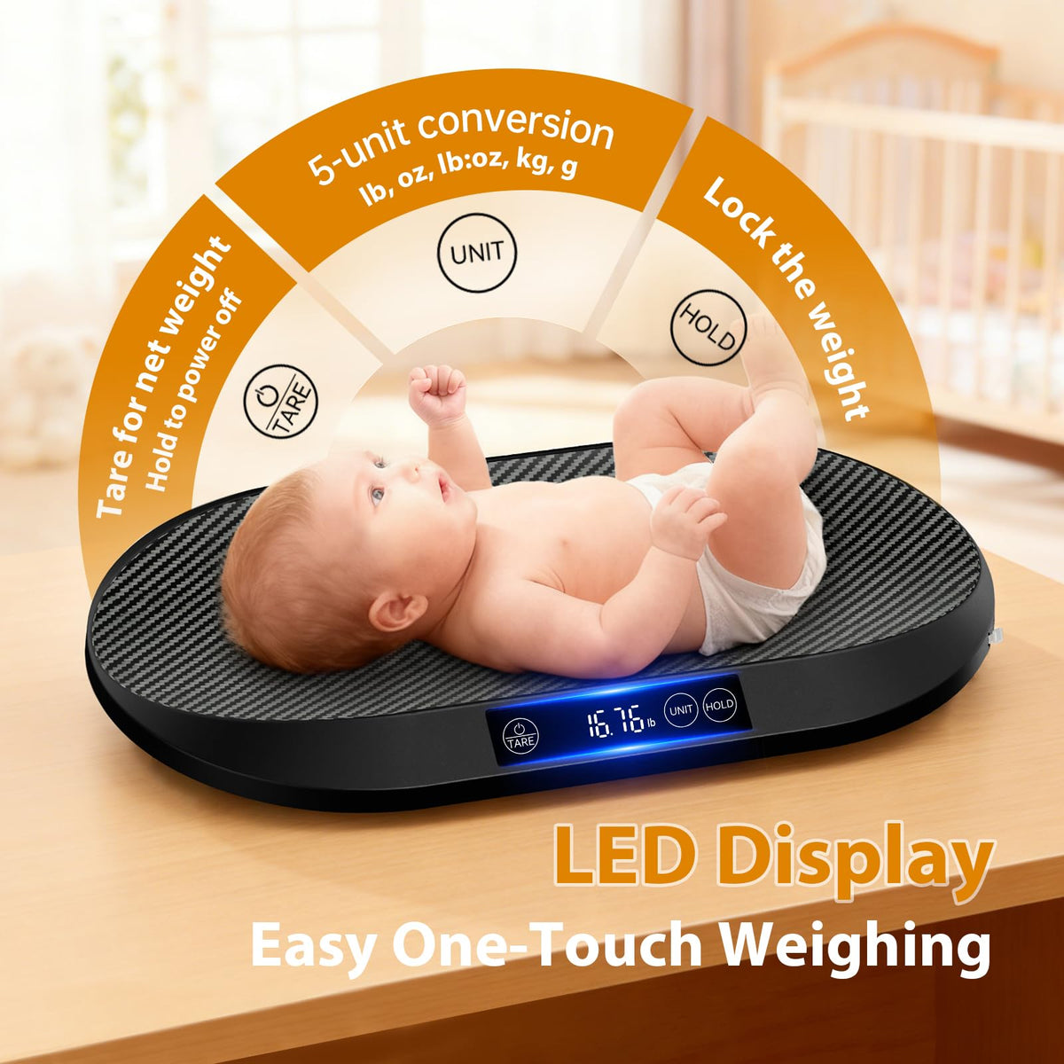 88lb Baby Scale with 60" Tape N911696