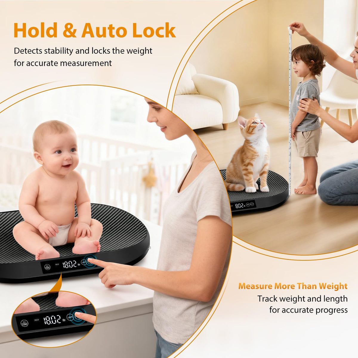 88lb Baby Scale with 60" Tape N911696