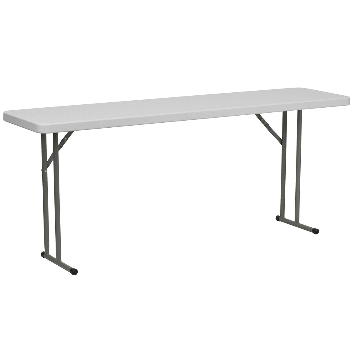 10 Pack 6-Foot Granite White Plastic Folding Training Table V369